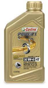 Castrol Power1 Racing 4t Full Synthetic Motorcycle Oil 10w40 1 Quart Each 06112