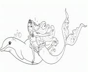 Barbie et le secret des sirènes; Coloriage Barbie Sirene Dessin Barbie Sirene Sur Coloriage Info