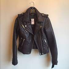 Dark Brown Bagatelle Leather Jacket Nwt Leather Jacket Jackets Clothes Design