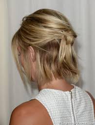 Loosely pulled back into a high chignon that created volume at the top of the head. Back View Of Julianne Hough S Bob Cut Hairstyles Weekly