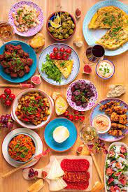 Roasted potatoes with a spicy tomato sauce sautã©edâ mushrooms: 10 Easy Tapas Recipes For A Tapas Dinner Party Hungry Healthy Happy