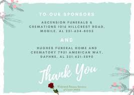 We Always Want To Say Thank You To Our Ongoing Sponsors For Their Continual Financial Support To Wps Ascension Funerals Crema Funeral Home Funeral Ascension