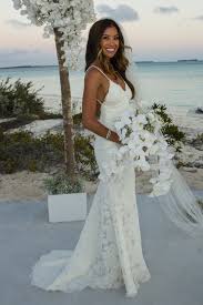 Our Beautiful Bride Wearing The Katie May Poipu Gown Lace Beach Wedding Dress Beach Wedding Dresses Backless Wedding Dresses