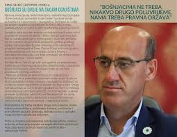 SALKIĆ PORUČIO DODIKU: NE MIJENJAJ TEZE, BOŠNJACIMA NE TREBA NIKAKVO DRUGO  POLUVRIJEME, NAMA TREBA PRAVNA DRŽAVA Njihova ambicija da diskriminacijom  radikaliziraju Bošnjake i time pokušaju opravdati svoje ranije i buduće  akcije pokazala