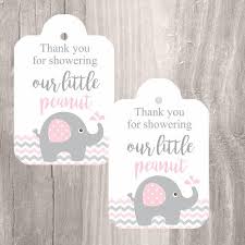 A sweet backdrop for this sweet elephant baby shower party was created with a large elephant and cute pink flowers. Printable Elephant Baby Shower Favor Tags Pink And Grey Elephant Baby Shower Thank You Tags Instant Download Printable Tags Elephant Baby Shower Favors Elephant Baby Shower Invitations Elephant Baby Shower Theme