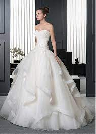 153 99 Glamorous Organza Sweetheart Neckline Dropped Waistline Ball Gown Wedding Dress With Be Wedding Dress Organza Ball Gowns Wedding Dream Wedding Dresses