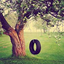 I Grew Up With A Tire Swing My Kids Will Grow Up With A Tire Swing Some Reason A Backyard Isn T Complete Without On Tire Swing Tire Swings Country Living