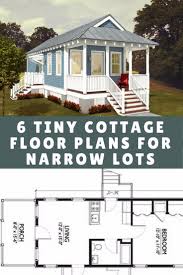 If you have a small or narrow lot, we have just the house plans for you. 6 Tiny Cottage Floor Plans Designed For Narrow Lots I M Torn Between No 1 And N Tiny Cottage Floor Plans Tiny House Plans Small Cottages Cottage House Plans