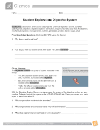 We did not find results for: Digestive System Se Gizmos Activity Name Date Student Exploration Digestive System Vocabulary Absorption Amino Acid Carbohydrate Chemical Digestion Chyme Studocu