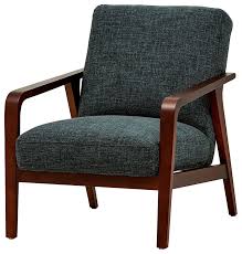 Supported by a team of experienced professionals, we are engaged in providing an extensive array of wooden arm chair. Accent Armchair Heavy Duty Wooden Frame Marine Blue Fabric Padded Cushion Classic Comfy Large Liv Mid Century Accent Chair Accent Arm Chairs Living Room Office