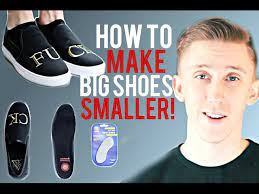 Make the shoes a full size smaller with a few steps. How To Make Big Shoes Fit Smaller Youtube