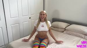 POV Blonde Bombshell Fit Model with Perfect Natural Tits Kay Lovely