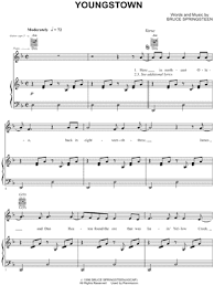 Youngstown is performed by cheap wine. Bruce Springsteen Youngstown Sheet Music In D Minor Download Print Sku Mn0061677