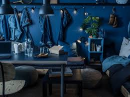 Ikea Deutschland Eine Linnmon Tischplatte In Schwarzblau Mit Alvaret Beinen In Dunkelgrau Sind Die Perfekte Erganzung Fur Ein Ikea Ikea Zuhause Ikea Linnmon