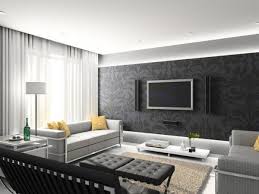 Black Wallpaper Living Room Feature Wall Contemporary Living Room Design Living Room Design Modern Interior Design Living Room