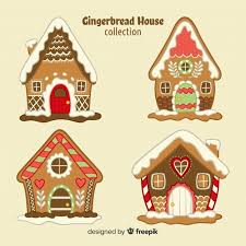 Hand Drawn Gingerbread House Collection Christmas Drawing Gingerbread House Gingerbread