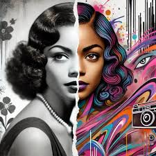 An elderly black man with a long, snowy white beard and a worn hat that  boldly proclaims "2024" bids farewell to a delighted black baby dressed in  a shimmering "2025" party hat