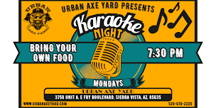 KARAOKE NIGHT EVERY MONDAYS AT THE YARD