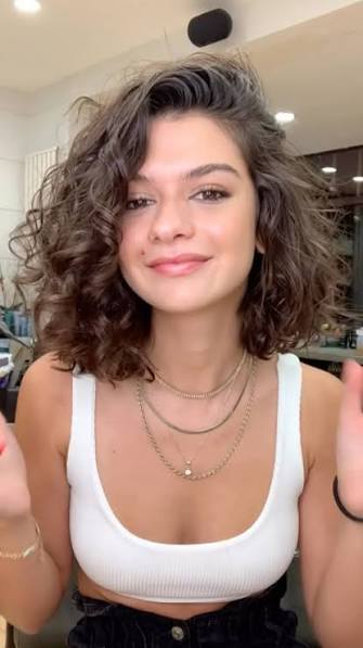 Curly Long Bob • 2.9K reels on Instagram