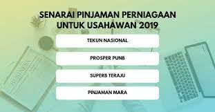 Check spelling or type a new query. Senarai Pinjaman Perniagaan 2019 Untuk Usahawan Baru Lama
