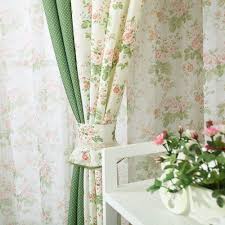 Estilo Coreano Impreso Flor Empalme Color Decorativo Blackout Cortinas Tela Tul Ventana Tratamiento Para Dormitorio Sala De Estar In 2020 Schone Vorhange Coole Vorhange Fenster Dekor