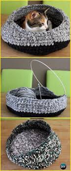 Crochet Free Form Tutorial Hooks 37 Ideas For 2019 Crochet Cat Bed Crochet Cat Crochet Projects