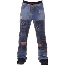 Burton Womens L A M B X Buju Cargo Pants Denim Print X