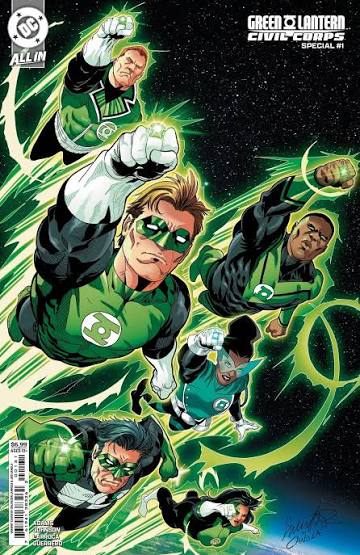 green lantern civil corps special #1 (one shot) cvr b salvador larroca card  stock var