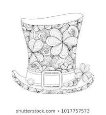 Pilgrim hat coloring page 700 x 590px 26.81kb. Leprechaun Vintage Top Hat Illustration Monochrome Doodle St Patrick Day Symbol Decor St Patrick S Day Crafts Coloring Pages St Patricks Day Crafts For Kids