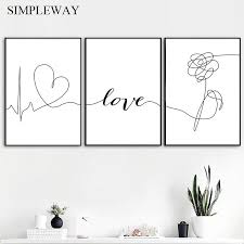 Islamic Quotes Wall Art Canvas Poster Black White Feather Print Minimalist Nordic Decorative Picture Painting Modern Home Decor In 2020 Wall Art Quotes Letter Wall Art Canvas Print Wall