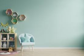 I'm just in love with the color combination of blue and dark green furniture i textiles i toys. Free Photo Poster Mockup With Vertical Frames On Empty Dark Green Wall In Living Room Interior With Dark Green Velvet Armchair 3d Rendering