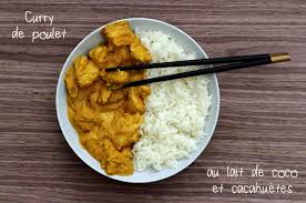 Curry De Poulet Au Lait De Coco Et Cacahuetes Amandine Cooking Poulet Lait De Coco Recette Asiatique Facile Recette Poulet Curry