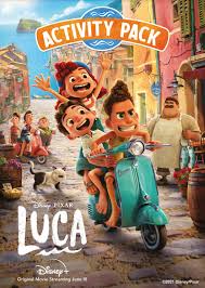 Kick scooter coloring pages for kids. Luca Coloring Pages And Activities Desert Chica