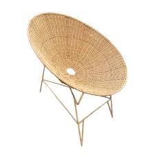 hand woven raw rattan cone shaped easy chair with iron frame vintage modern design a great boho patio chair dining room chair cushions bean bag chair kids