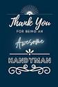 Thank You for Being An Awesome Handyman: Gift Appreciation ...