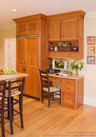 Whether you want to put the home office in the kitchen or just set up a small desk area, find inspiration from these. Pictures Of Kitchens Traditional Light Wood Kitchen Cabinets Kitchen 134 Kitchen Design Kitchen Desk Areas Kitchen Cabinets Light Wood