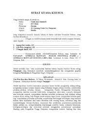 Untuk mewakili pemberi kuasa sepenuhnya sebagai penggugat dalam perkara perdata. Contoh Surat Kuasa Khusus Tergugat Perdata Download Kumpulan Gambar