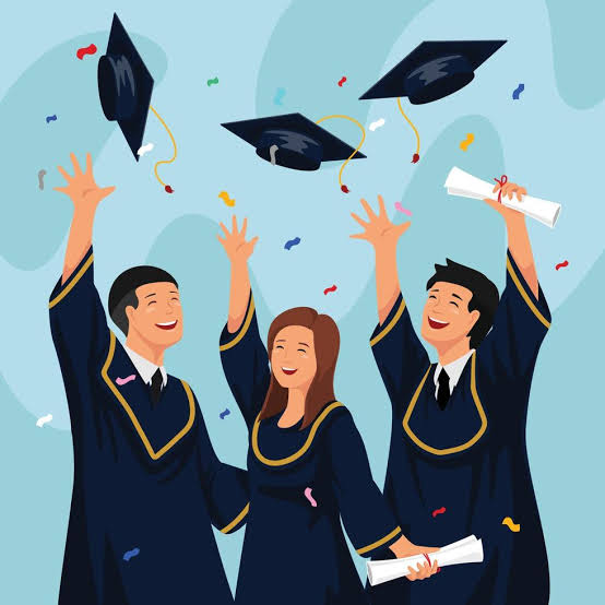 alunos comemorando formatura conjunto de caracteres 2352159 Vetor no Vecteezy