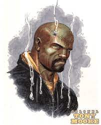 Luke Cage By Tony Moore Luke Cage Luke Retro Comic Book