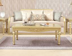Paint the trim and beams in the happy hue. Victoria Metallic Gold Upholstered Sofa By Homey Design Hd 699 S