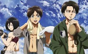 What makes these giants truly terrifying is that their taste for human flesh is not born out of hunger but. Mikasa Eren Y Levi 3 Attack On Titan Anime Attack On Titan Art Anime Characters