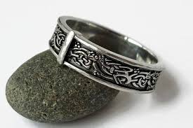 This Is The Best Of Both Styles Of Celtic Knot From The Literature And Sporran Key Adaptation Combined Into Filigree Wedding Band Outlander Ring Fabulous Rings