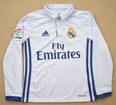 Adidas cristiano ronaldo style real madrid long sleeve home jersey 2015/16. 2016 17 Real Madrid Ronaldo Longsleeve Shirt Xs Boys Football Soccer European Clubs Spanish Clubs Real Madrid Classic Shirts Com