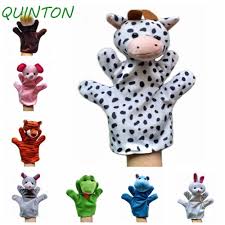 QUINTON Hand Puppets For Animal, Plush Toy 24 Types Adorable Hand Puppets,  Story Telling Cloth Props Dolls Educational Animals Hand Finger Puppet Kids  Gift