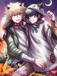 I don't own any of the art, all credit to the amazing artists. Yuukinoryuu Happy Halloween Here S My Bakudeku Fanart For