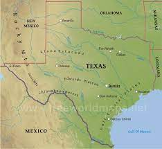 Physical Map Of Texas Physical Map Texas Texas Map