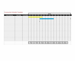 21 construction schedule templates in word excel