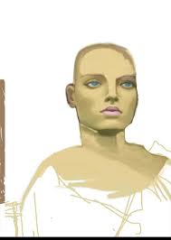 Painting scythrian high priestess model