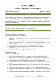 Administer all aspects of the college's financial aid program. Financial Aid Advisor Resume Samples Qwikresume