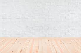 Faux brick walls are favorite trompe l'oeil (to trick the eye) wall treatments. Room Interior Vintage With White Brick Wall And Wood Floor Background Stock Photo Image Of Decorative Light 111294490